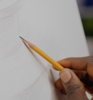 Hand beim Zeichnen