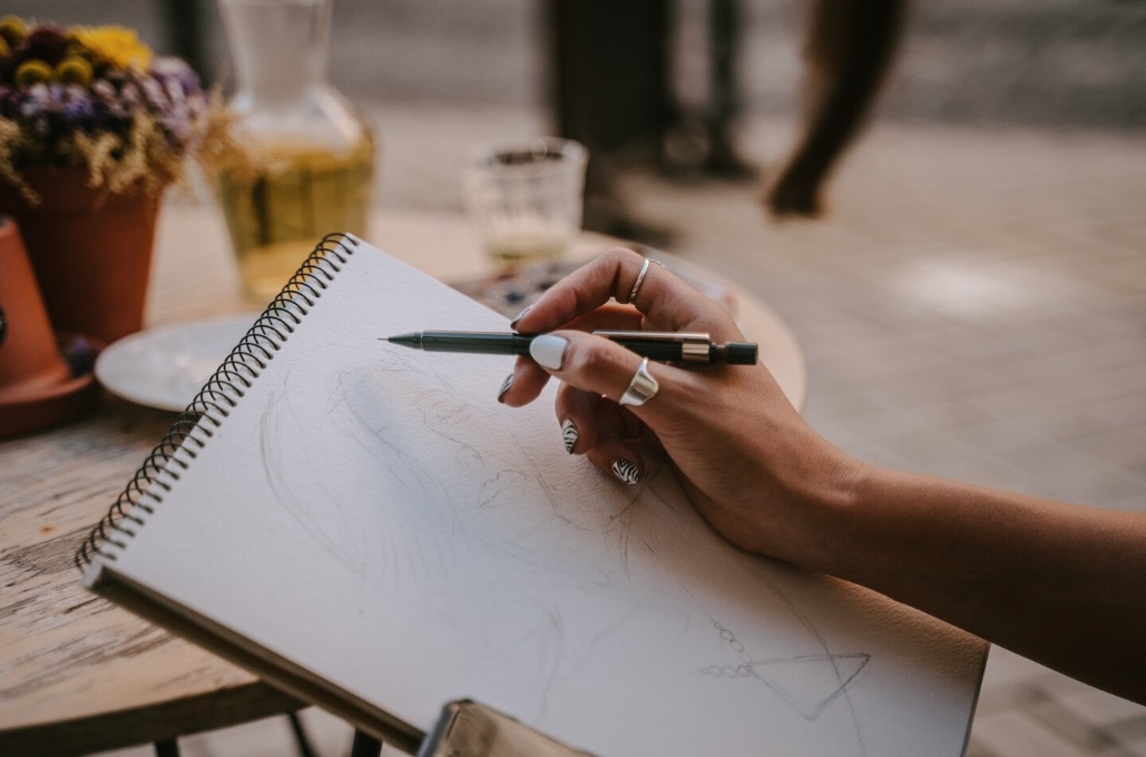 Sketchbook grafisches Zeichnen